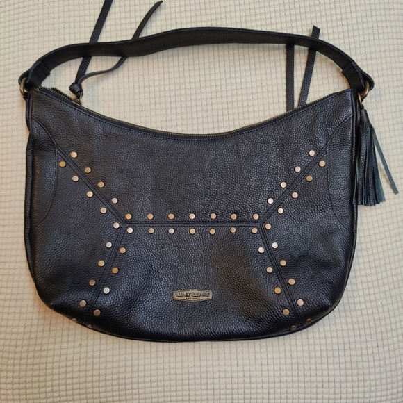 Harley-Davidson Women's Midnight Rider Studded Leather HOBO Purse - Picture 4 of 8